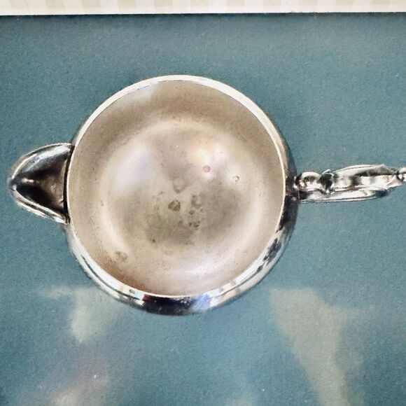 Vintage 3pc Wm Rogers Silverplate Coffee Tea Pot Set Baroque Mid-century Footed - Picture 13 of 16